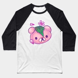 Kawaii bear sakura mochi japanese cherry blossom Baseball T-Shirt